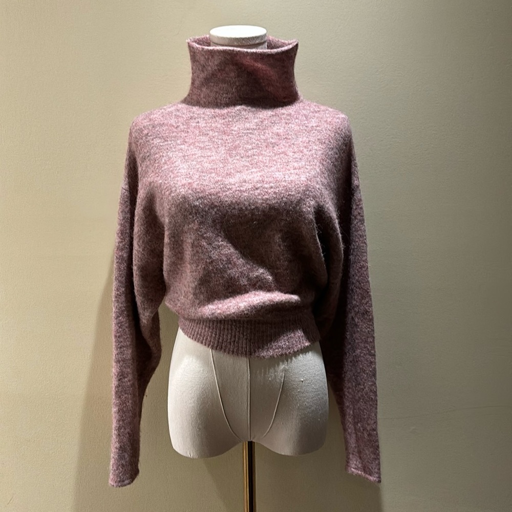 Wilfred dusty rose wool knit sweater xs